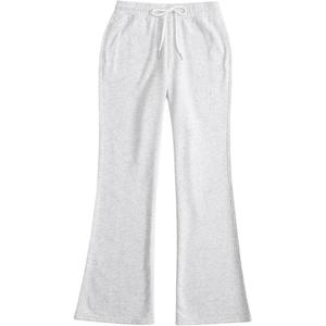 Вязаные спортивные штаны женские светло-серые Abercrombie＆Fitch, светло-серый