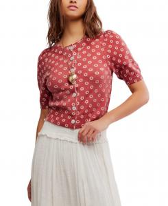Женский кардиган Isla с короткими рукавами Free People, Daisy Combo