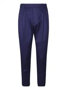 Брюки с двойными складками Hosio, синий