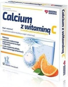 Rodzina Zdrowia, Кальций с витамином С, 12 таб.
