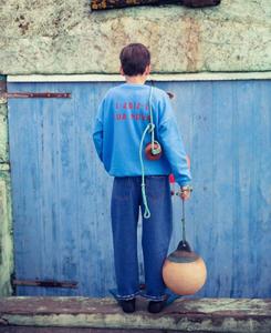 Темно-синие джинсовые брюки унисекс Piupiuchick, темно-синий