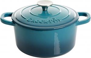 Жаровня-голландка Crock-Pot Artisan круглая чугунная 2,8 л, бирюзовый