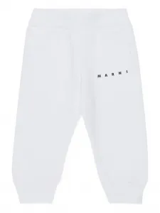 Спортивные брюки с логотипом Marni Kids, белый