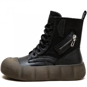 Jay Мартин Бутс женские кофейно-черные, цвет Black