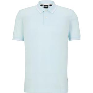 Hugo Boss Мужская поло-рубашка SS23, светло-голубая