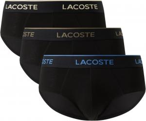 Lacoste мужские хлопковые эластичные трусы Essentials, 3 шт (Amazon Exclusives), Black/Vaporous/Olive/Sesame