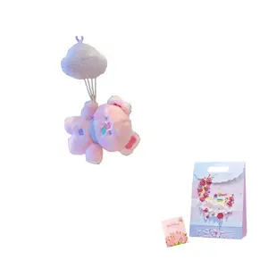 Милые плюшевые подвески Bunny, Bear, Piglet, Kitten, Little Elephant в виде облачных шариков для битвы, высота 13 см Jinnew