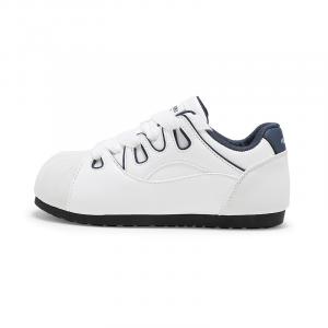 HUANQIU Synthetic Leather Coverage Balance Low top Skateboard Shoes Women's White