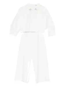Спортивный костюм с украшенным воротником Il Gufo, белый