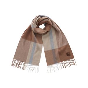 Шарф женский из кашемира ELLE, camel plaid