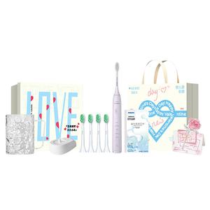 Умная звуковая электрическая зубная щетка, бережный уход за деснами HX2471 PHILIPS, фиолетовый