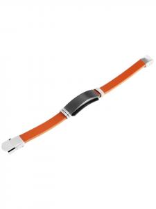 Adeliás Мужской кожаный браслет, 21,5 см, коричневого цвета