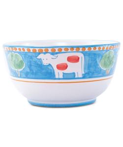 Глубокая сервировочная миска Campagna VIETRI, цвет aqua