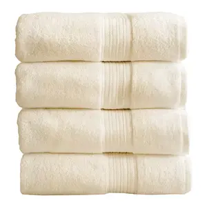 Набор банных полотенец Linery & Co из быстросохнущего хлопка 4 шт, слоновая кость