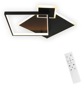 Светодиодный потолочный светильник Nettlife Maximilian, черный - металл - 46 x 8 x 46 см