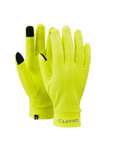 Craft Флисовые перчатки Lumen Fleece Glove 2 неоново-желтого цвета