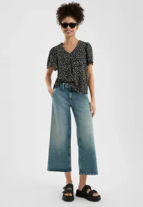 Джинсы средней посадки с расклешенной юбкой Qs, Blau