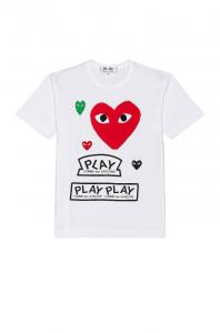 Футболка Comme des Garçons Shirt, белый