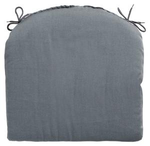 Подушка для сиденья Madison Rib, серый - текстиль - 48 x 4 x 46 см