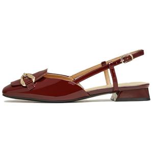 Босоножки на одной бретели 2 см BASTO, бордовые