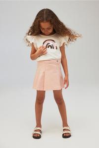 Юбка в складку H&M, розовый