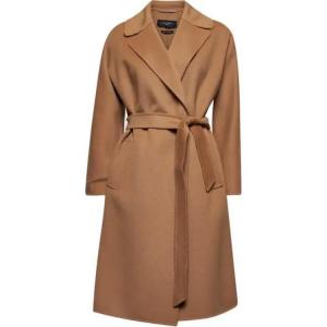 WEEKEND MaxMara Пальто с поясом на талии, Brown