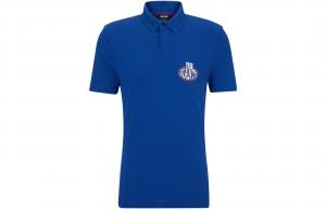 HUGO BOSS Синяя поло для мужчин