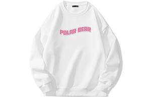 Свитшот унисекс POLAR BEAR с капюшоном белый