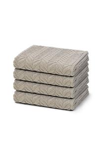 Набор полотенец Ross Sensual Skin Zopf, 4 штуки, 100x50 см, коричневый