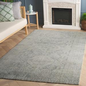 Ковер SAFAVIEH, 183 x 183 см, Maharaja Collection, Sage & Green, ручной работы из шерсти, идеально для гостиной, столовой, спальни (MHJ302W-6SQ)