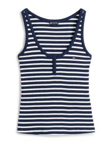 Топ Tommy Jeans, темно-синий