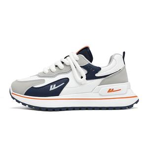 Прочные, дышащие, легкие, низкие, повседневные туфли унисекс WARRIOR, White Gray Blue