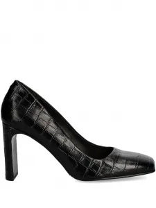 Туфли с тиснением под кожу крокодила BILLI BI, черный