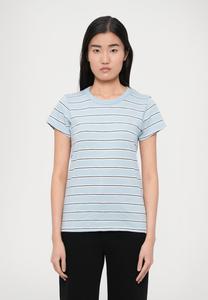 Футболка rag & bone THE SLUB STRIPED TEE, Light Blue