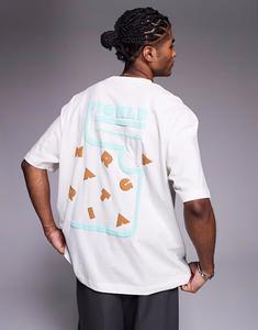 Футболка ASOS DESIGN oversize с принтом Маргариты в кремово-белом цвете