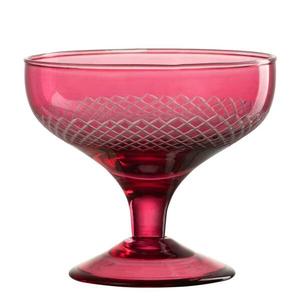 Круглый стакан для питья на ножке (набор из 4 шт.) J-Line, красный