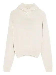 Свитер в рубчик на пуговицах LEMAIRE, нейтральный