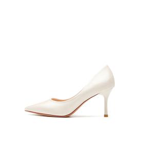 QITUMAUL Женские красные туфли на высоком каблуке шампань, цвет Champagne[Heel Height 7.5cm]