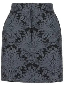 Жаккардовая юбка мини MAX MARA, синий