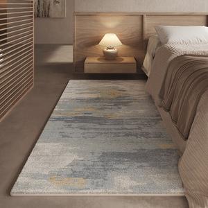 Budis Ковер 60х160 см для спальни/детской/гостиной, утолщенный, противоскользящий, в итальянском стиле, чернильного цвета