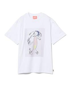 BEAMS T Футболка, хлопок, BEAMS, белый