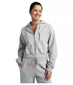 Худи Beyond Yoga Luxefleece Zip Up Hoodie, цвет Light Heather Gray