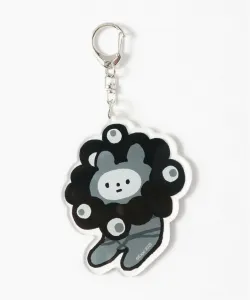 Монохромный акриловый брелок Кикко-чан Мякумяку (Нарикири