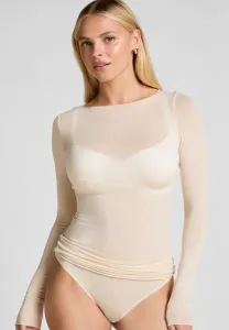 Топ с длинными рукавами и вырезом-лодочкой Hunkemöller, White