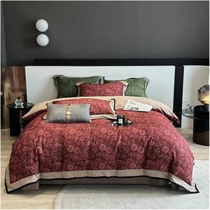 UOIO Комплект постельного белья UOIO American Vintage с пасторальным цветочным принтом из велюрового хлопка 1200TC