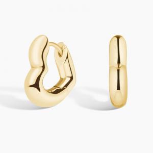 Серьги-Кольца в форме сердца Brilliant Earth