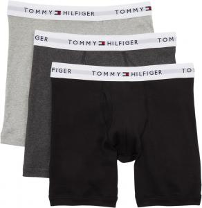Боксеры Tommy Hilfiger Cotton Boxer Brief 3-Pack, цвет Grey Heather