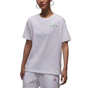 Женская футболка Brooklyn с принтом Jordan, белый