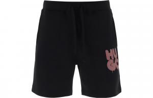 Шорты Hugo Graffiti Logo на шнурке HUGO BOSS, черный