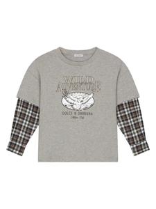 Футболка Wild Adventure Dolce & Gabbana Kids, серый